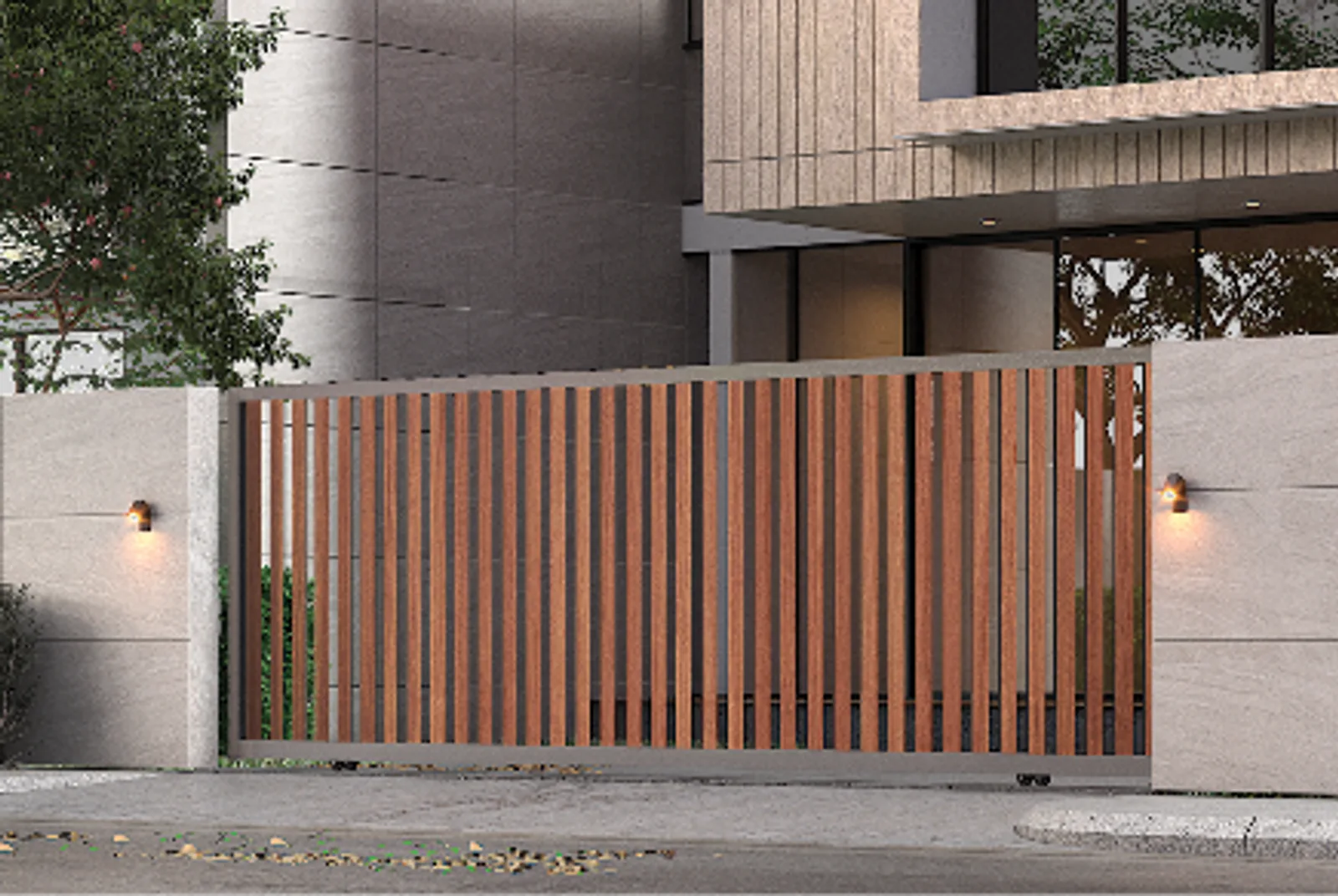 Alufence minimal aluminium front gate