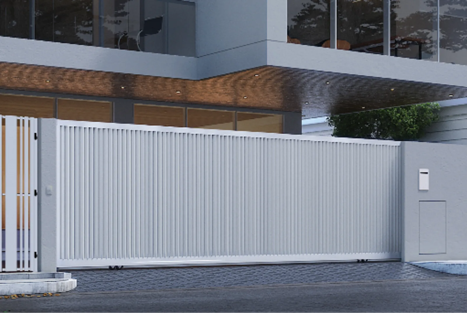 Alufence aluminium front gate